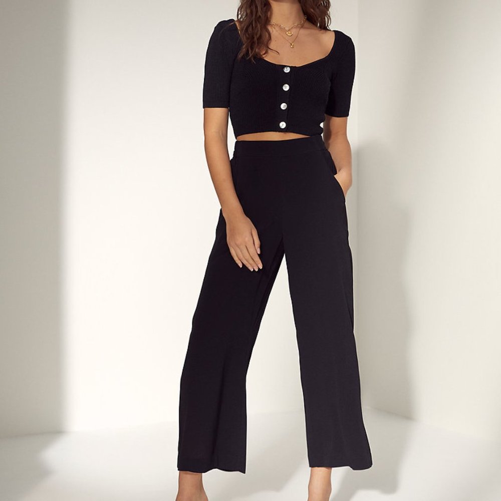 Aritzia Wilfred Faune Pant - Black Print - XS